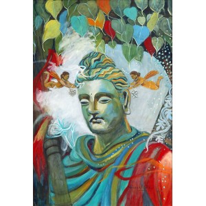 Naheed Afridi, 24 x 36 Inch, Oil on Canvas, Figurative Painting, AC-NHAF-008